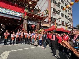 113年1月14日六興宮參加嘉邑聖興宮牌樓竣工揭匾大典